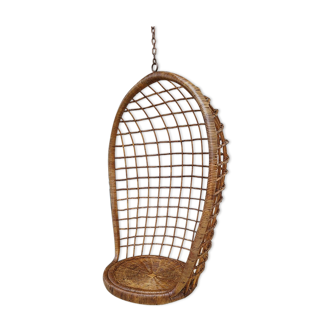 Swing hanging armchair osier rattan