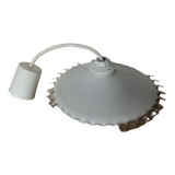 White opaline suspension with lace