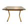 Bureau et chaise tubulaire jaune année 70's