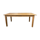 Raw wooden farm table