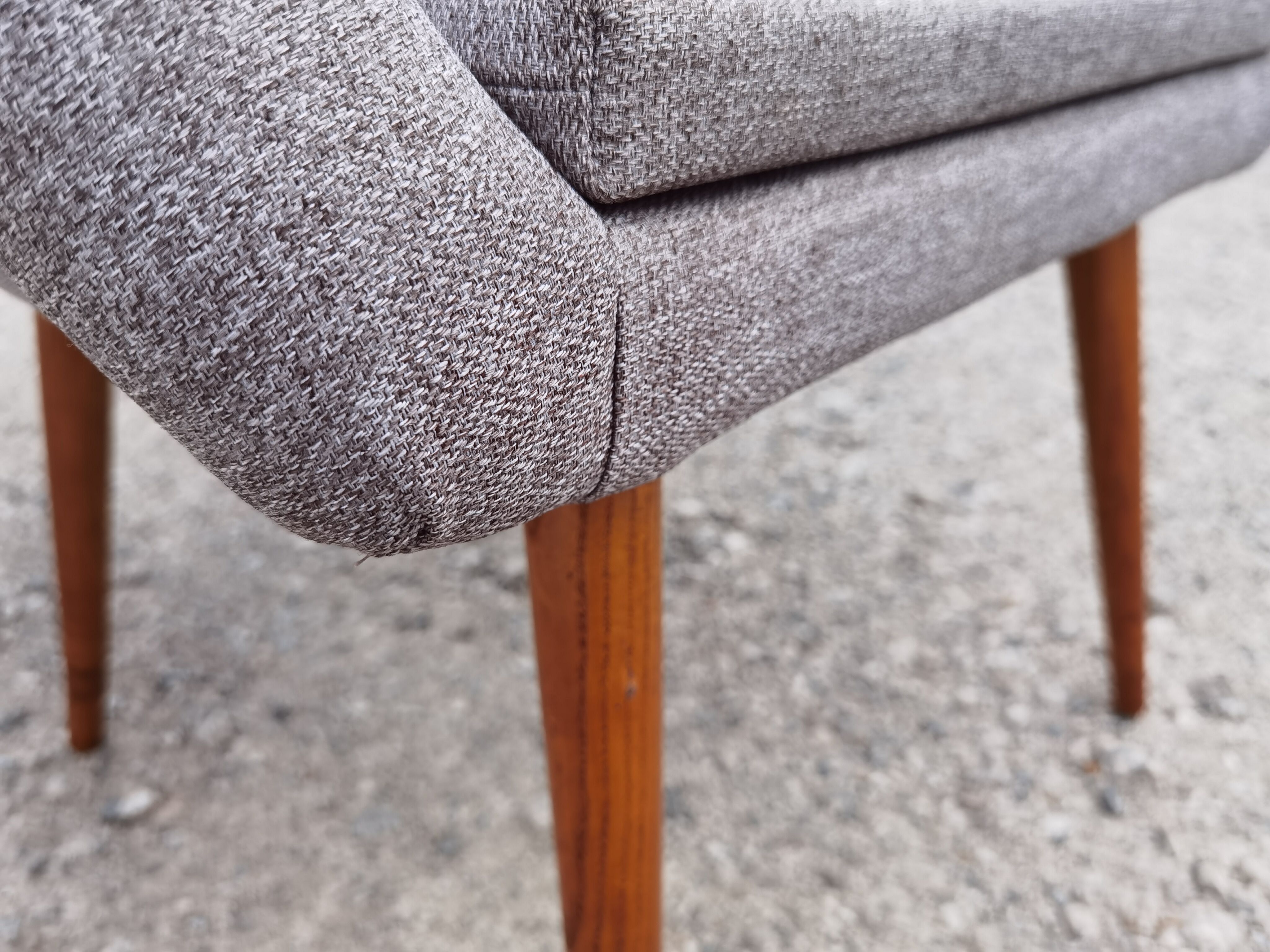 Pair of fiber armchair Miroslav Navratil gray