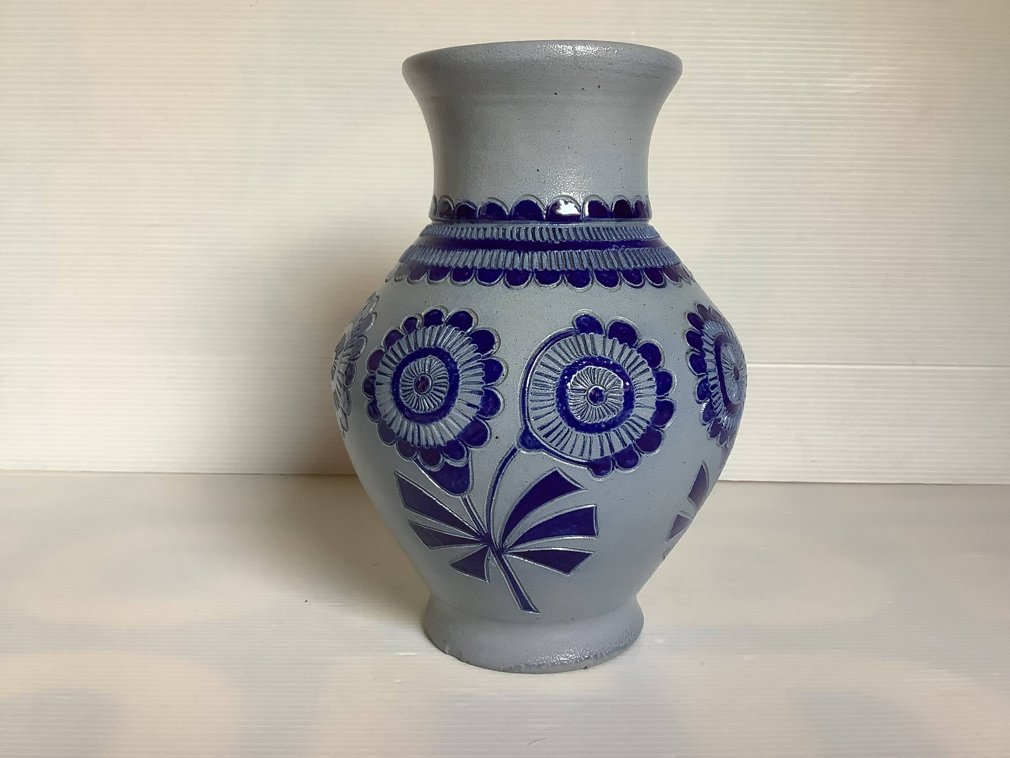 Rock sandstone flower vase Jules Jacquemart Belgium