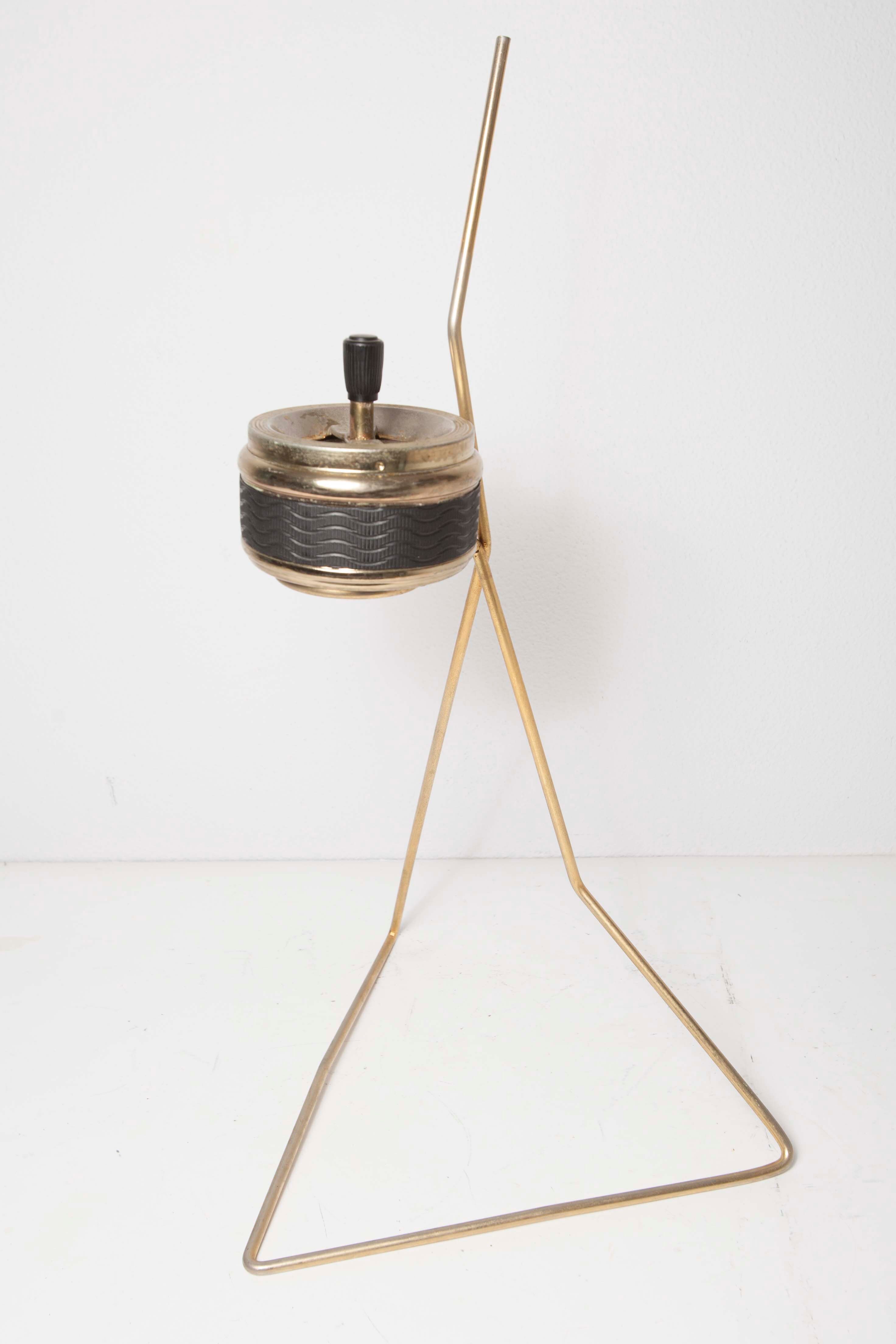 Ashtray on foot golden 60s