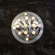 Large ceiling lamp with 13 chrome lights by Goffredo Reggiani, 1970s.