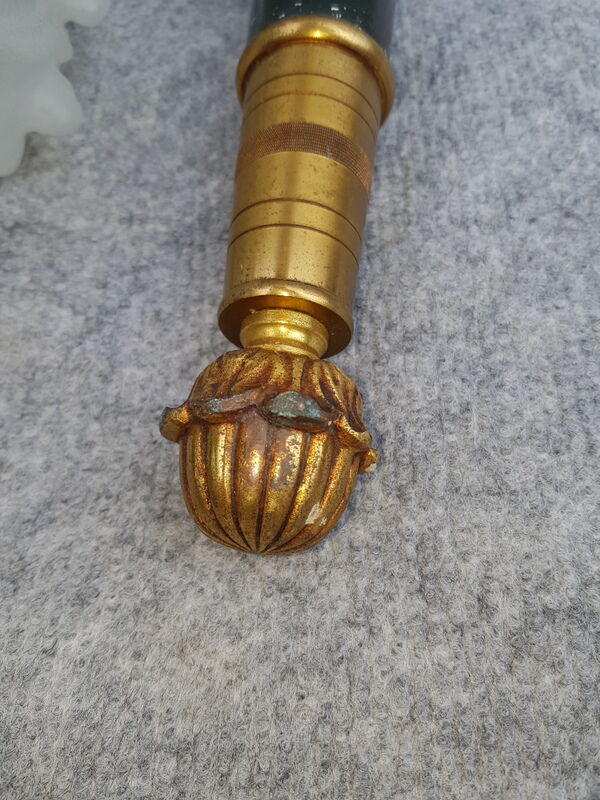 Neoclassical bronze wall lamp