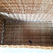 Old toy chest in rattan