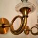 Pair of old brass wall sconces