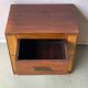 Vintage industrial solid wood bedside table