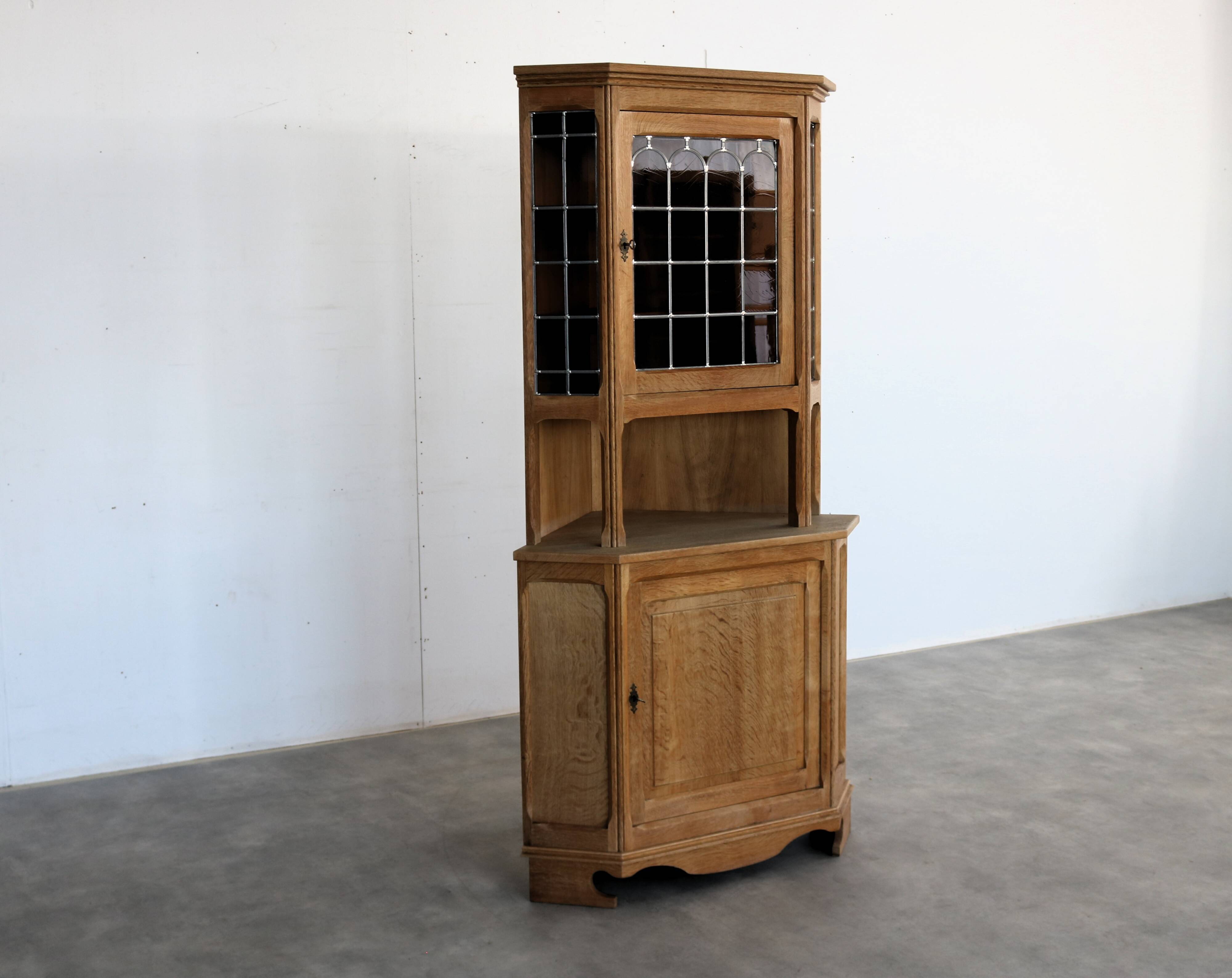 Brutalist display cabinet | corner cabinet | 1960s | Danish