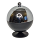 Coldy Lux ice bucket, spherical design in chrome and black metal, years.