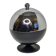 Coldy Lux ice bucket, spherical design in chrome and black metal, years.