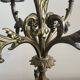 Pair of five-light gilded bronze candelabras, Napoleon III, 19th century.