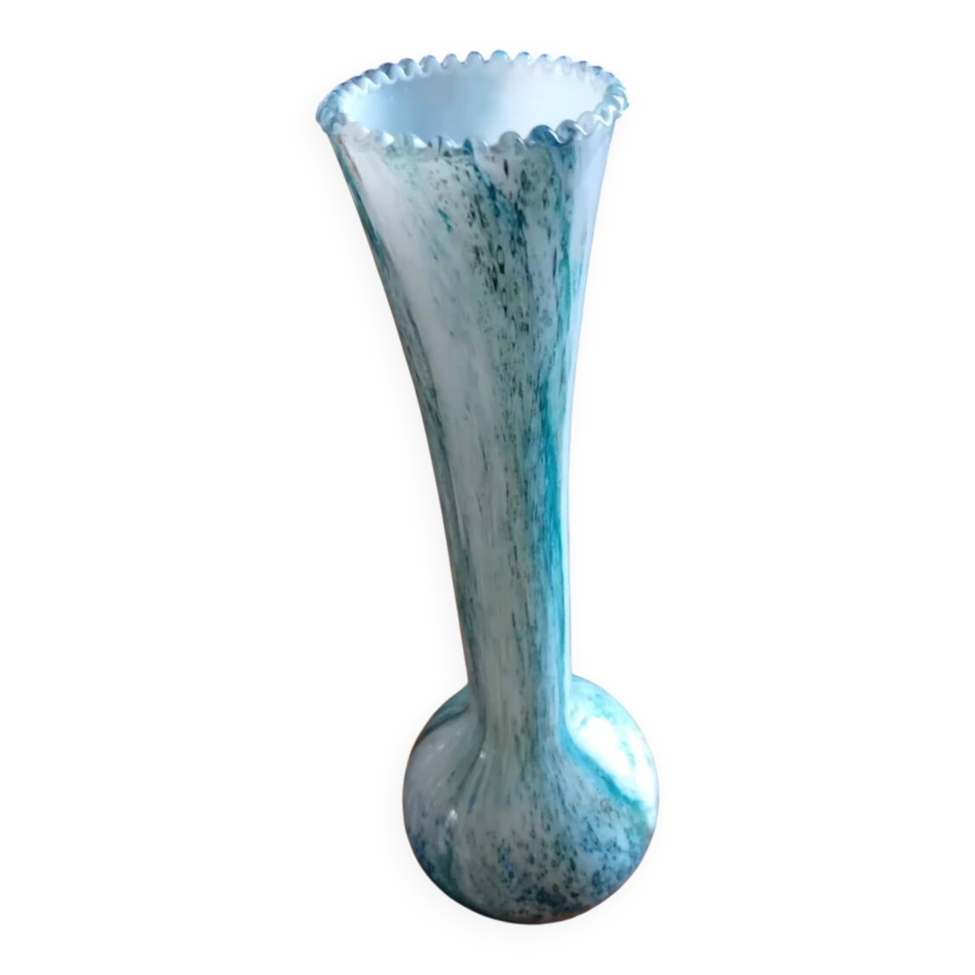 Murano Turquoise Vase from the 60s