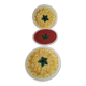 Trio assiettes barbotine fruits