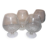 Lot de 4 verres à Cognac