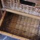Chiffonnier rotin osier 3 tiroirs meuble rangement vintage