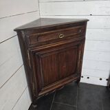Pair of oak corner cabinets
