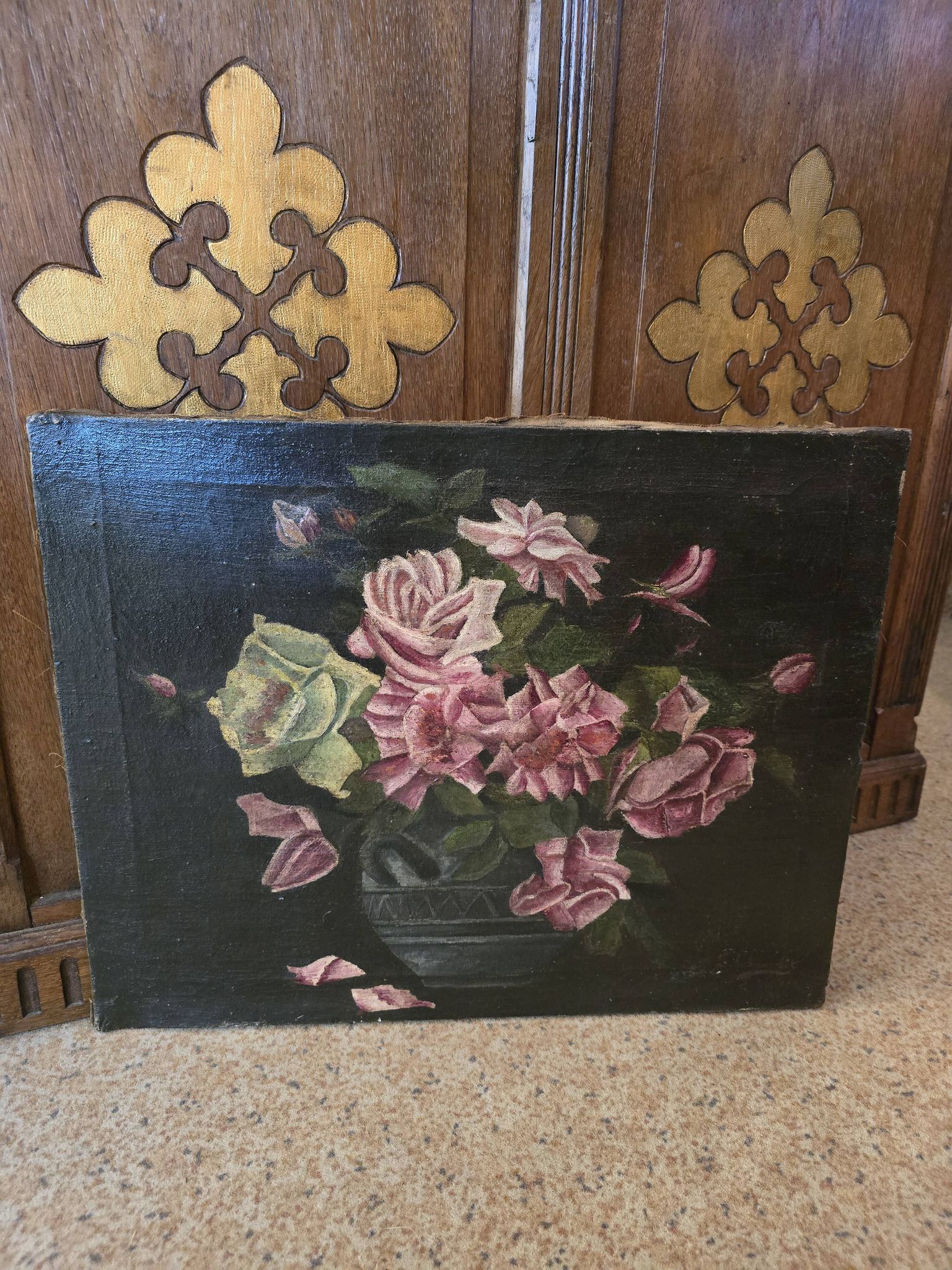 Huile sur toile bouquet