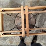 Extendable table with extensions old vintage compass legs design XXeme