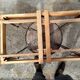 Table extensible à rallonges ancienne pieds compas vintage design XXeme