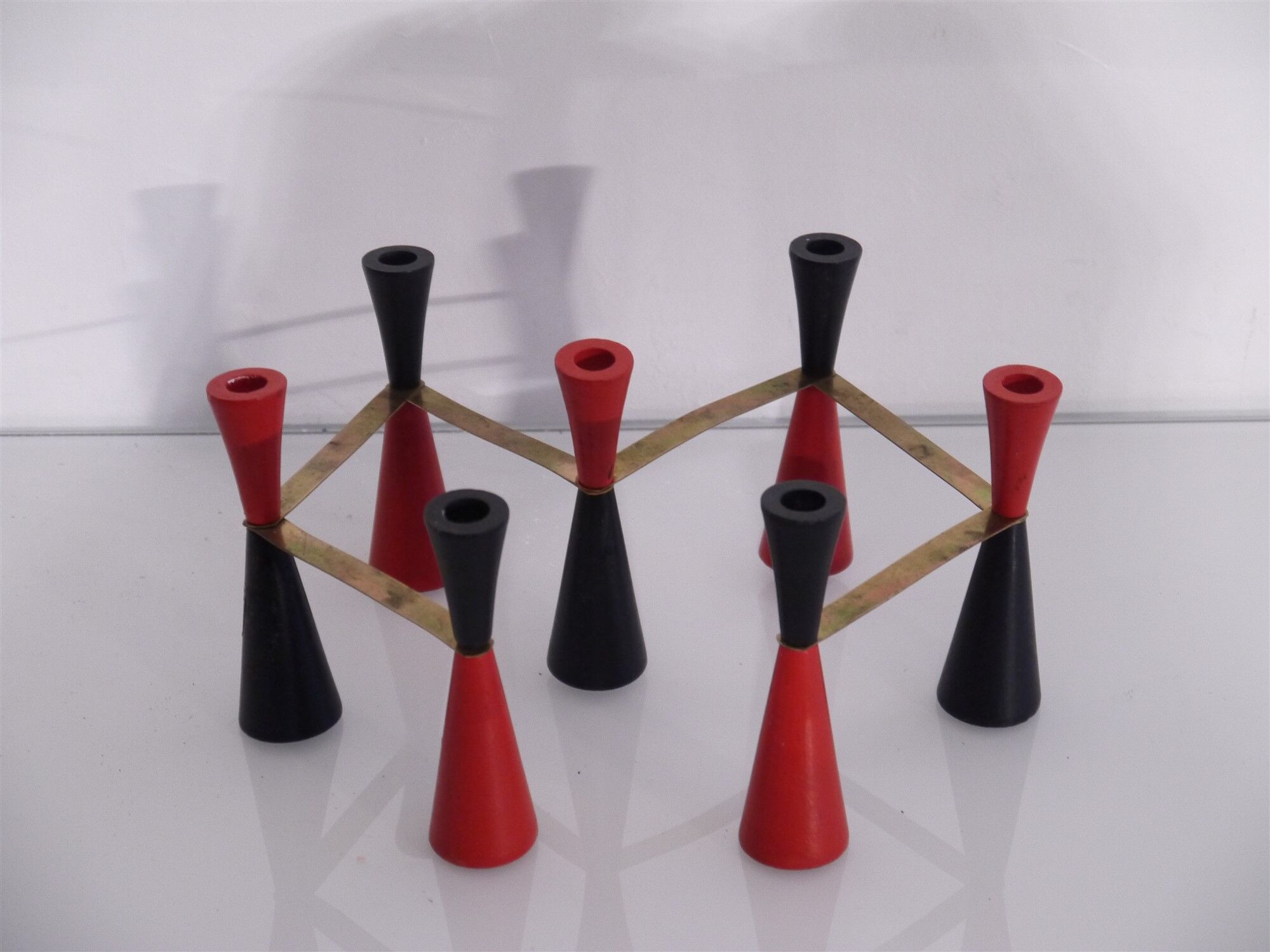 Candlestick modular wooden