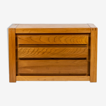 Commode en orme, années 1960, Maison Regain
