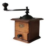 Wooden coffee grinder early 20th