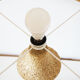 Vintage stone lamp reconstituted 1970