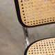 Pair of black Breuer b32 chairs and cannage
