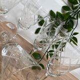 Set of 6 white wine glasses