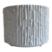 Ceramic cache pot in bamboo style, Italy 1980, Hollywood Regency.