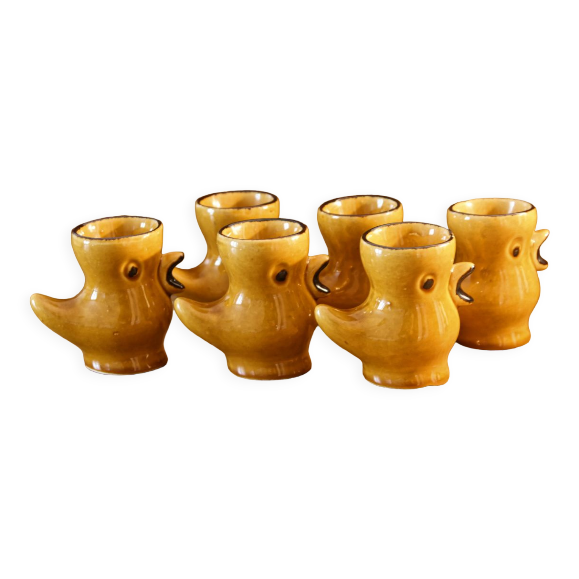 Set of 6 chicken cockerels
