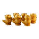 Lot de 6 coquetiers poule