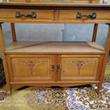 Art Nouveau oak dessert