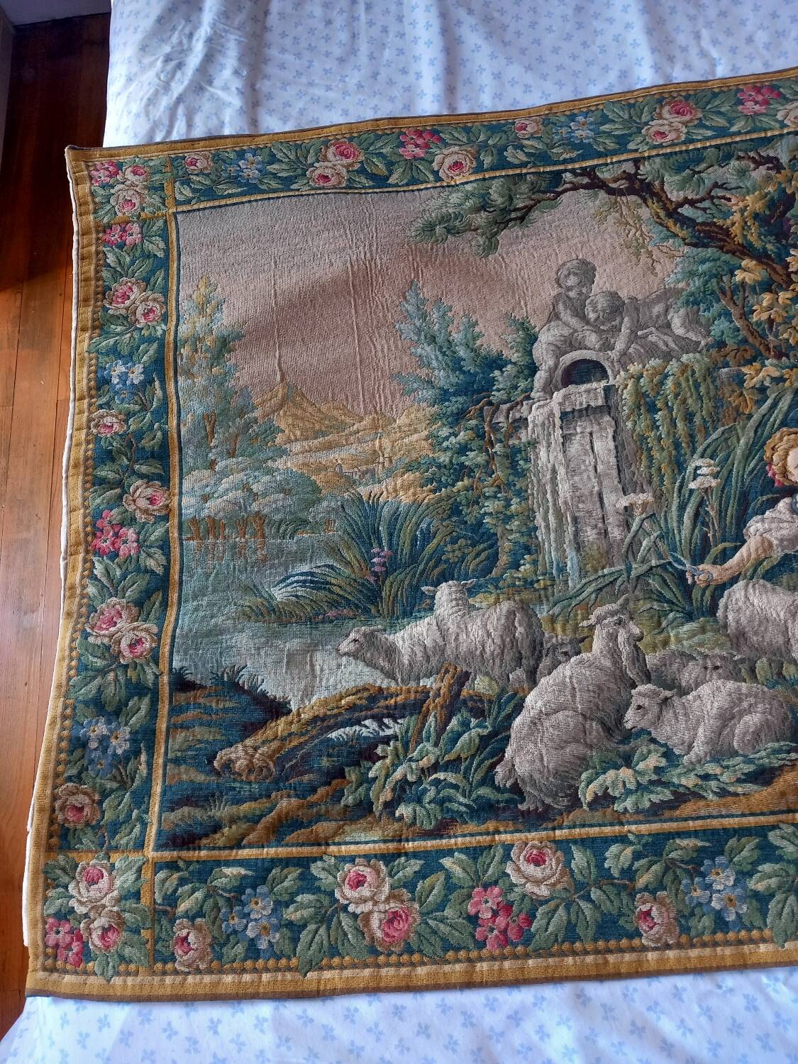 French wall tapestry Jacquard - La Filandiere