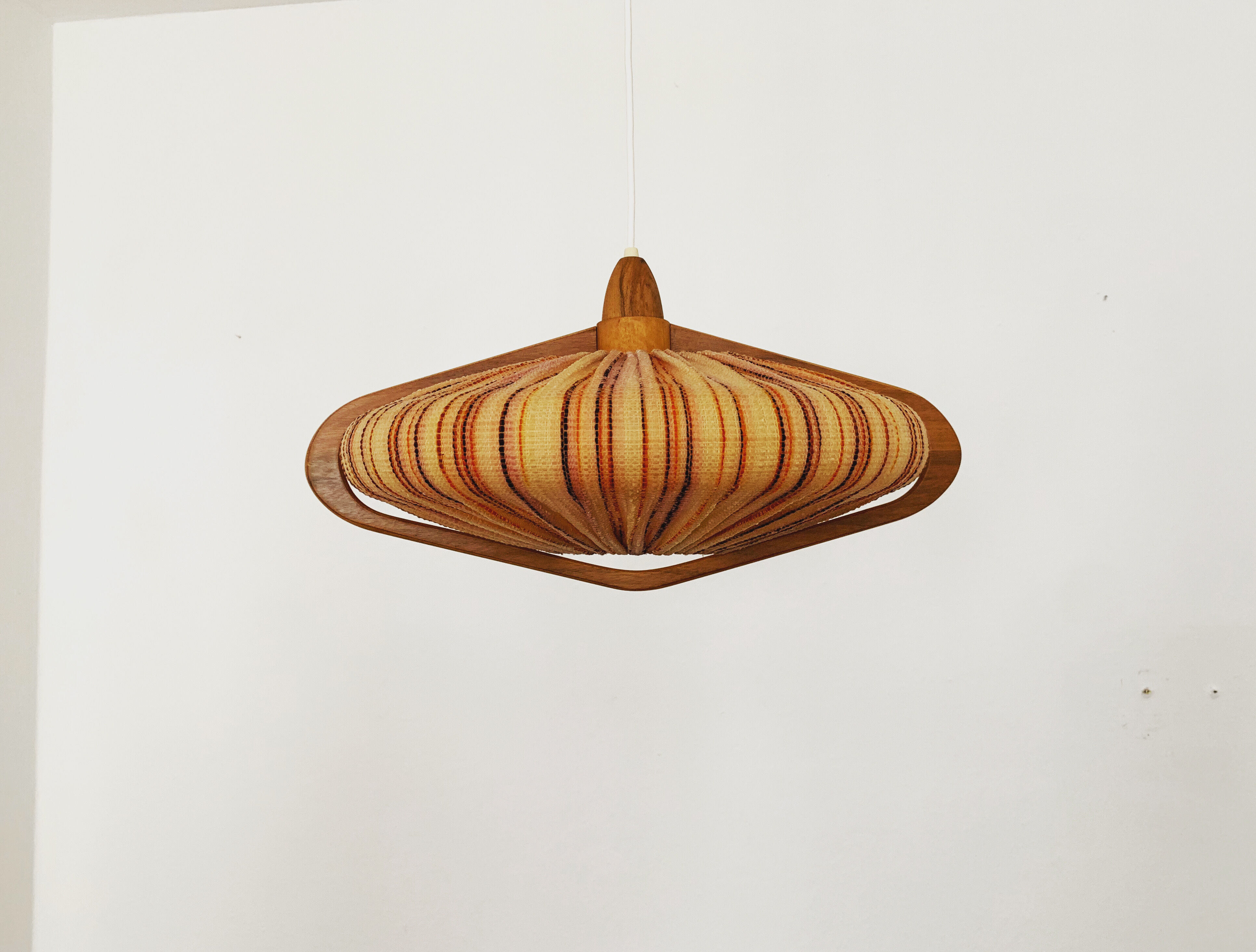 Walnut pendant lamp by Temde