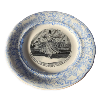 Gien porcelain plate