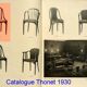 Deux chaises Thonet N ° A846 - Otto Prutscher - 1925 -Assises cuir -