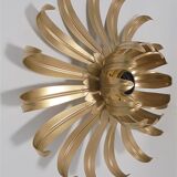 Wall lamp golden flower