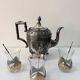 Silver-plated teapot - Napoleon III style - 1870
