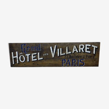 Oak panel early XXth Grand Hotel des Villaret - Paris
