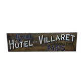 Oak panel early XXth Grand Hotel des Villaret - Paris