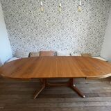 Baumann oval elm table 1970s