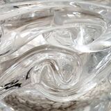 Baccarat crystal ashtray floral pattern - vintage 60s