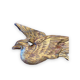 Paire d'oiseaux en bois doré