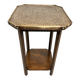 Table d'appoint Jugendstil avec plateau en laiton martelé