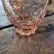 6 late Art Deco rosé glasses – molded star base