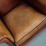 Vintage Dutch Club Chair in Cognac Leather, Set of 2