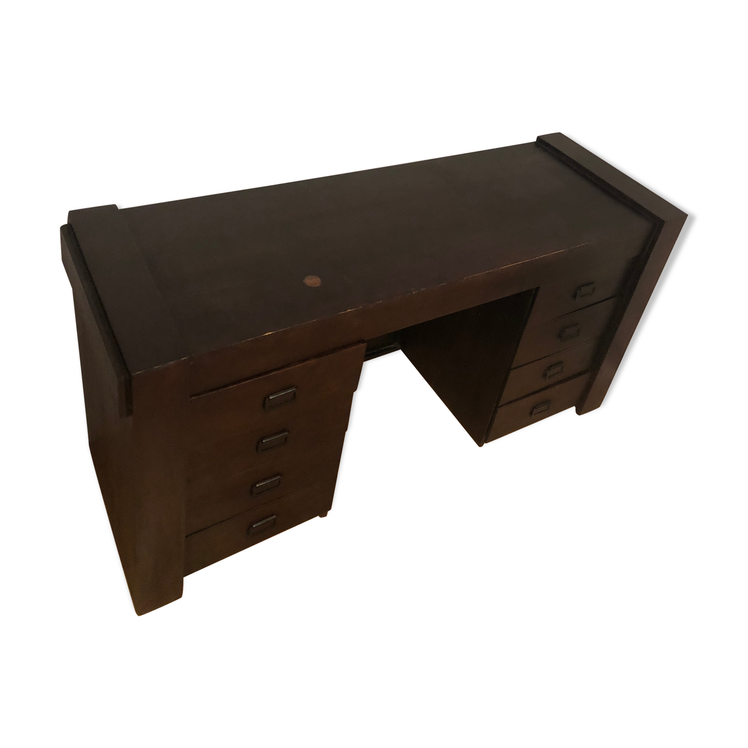 Black acacia desk Kaolin