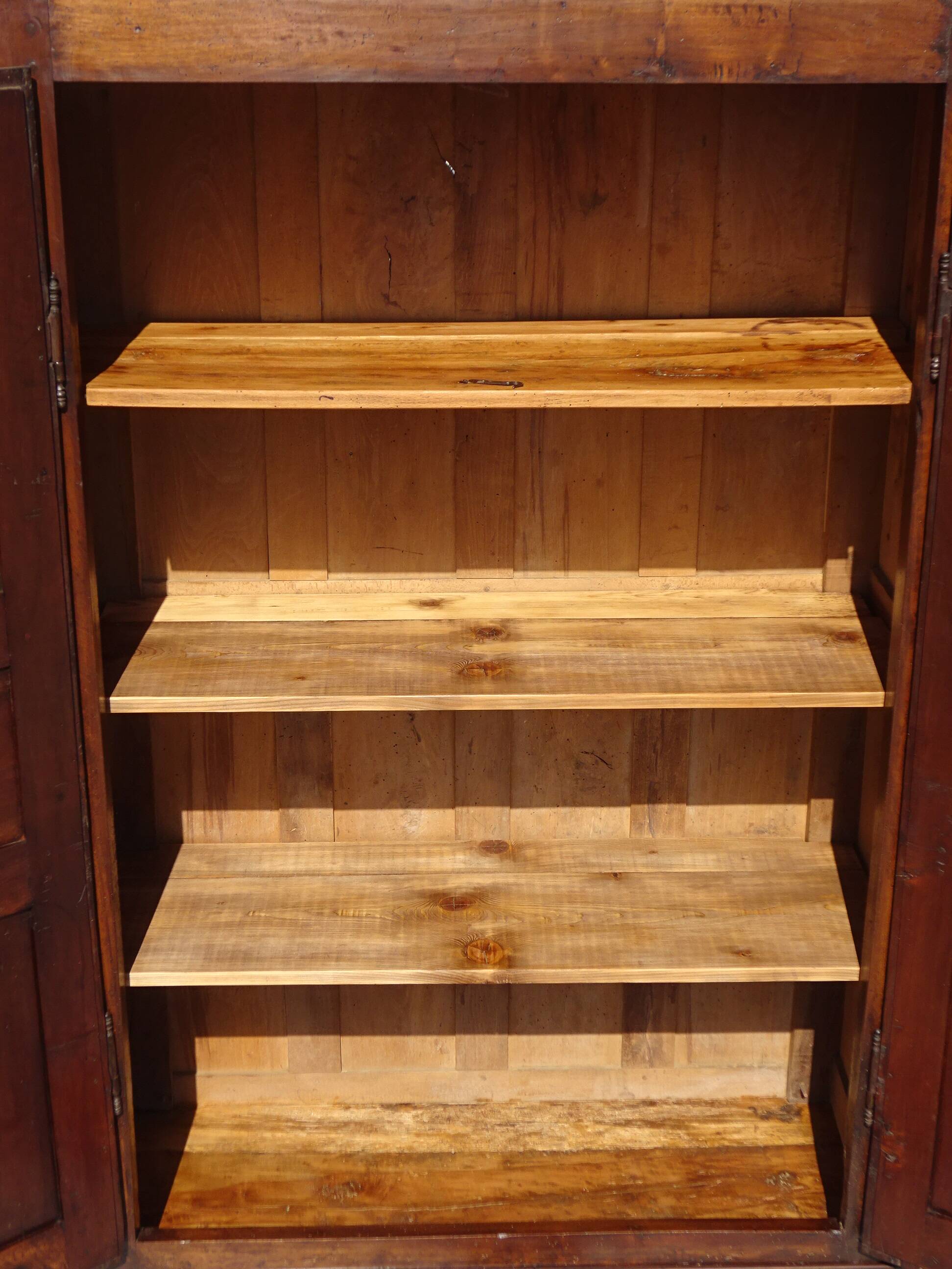 Antique Louis XIII wardrobe, diamond points